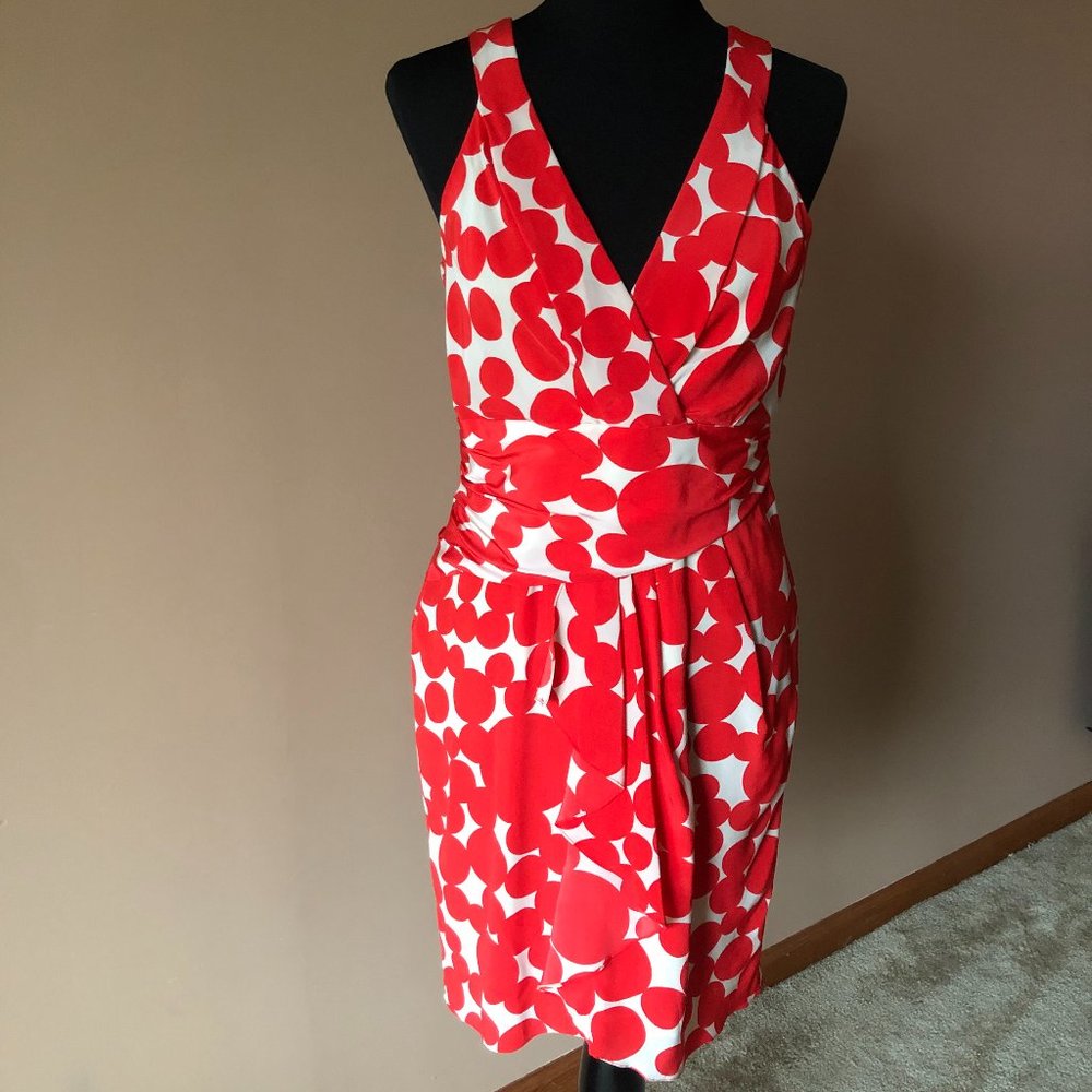 Yoana Baraschi Silk Polka Dot Dress